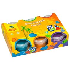 Кинетический песок Мульти-Пульти Приключения Енота, 6 цветов, 0.84 кг