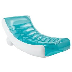 Матрас Intex Rockin Lounge 99x188 см белый/голубой