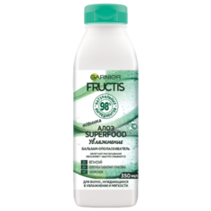 GARNIER бальзам-ополаскиватель Fructis Superfood Алоэ Увлажнение для волос, нуждающихся в увлажнении и мягкости, 350 мл