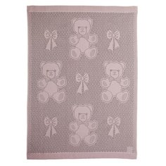 Плед MYB Bear and Bows 76х102 см в подарочной упаковке розовый