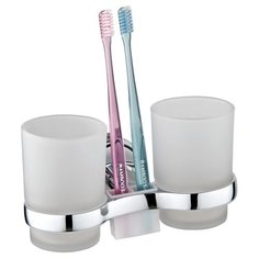 Стакан для зубных щеток Ростовская Мануфактура Сантехники A6021 белый/хром