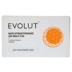 EVOLUT мыло для проблемной кожи лица и тела с наночастицами серебра, 95 г