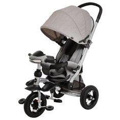 Трехколесный велосипед Moby Kids Stroller trike 10x10 AIR Car серый