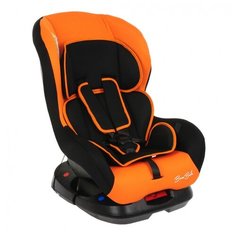 Автокресло группа 0/1 (до 18 кг) BamBola Bambino, чёрный/оранжевый