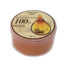 Гель для тела Bihado Увлажняющий с золотом (24K) и муцином улитки 24K Gold & Snail Soothing Gel, 300 мл
