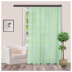 Тюль Witerra вуаль на ленте 200х260 см фисташка