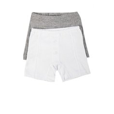 Трусы Веселый Малыш 2 шт., размер 116, белый/серый