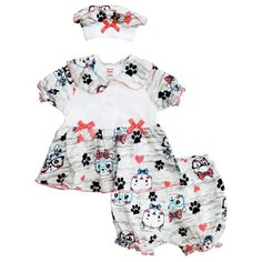 Комплект одежды Веселый Малыш размер 68, серый