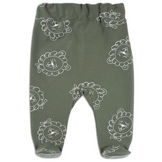 Ползунки Веселый Малыш размер 74, оливковый/львенок