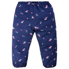 Брюки Веселый Малыш Розочки 33170/one размер 68, синий