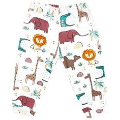 Брюки Веселый Малыш Сафари размер 80, белый