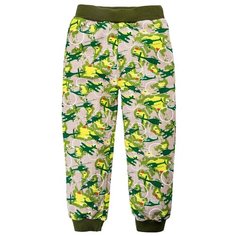 Брюки Веселый Малыш Вертолеты 131/140/вер размер 74, хаки