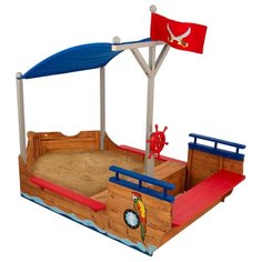 Песочница KidKraft Пиратская лодка (00128_KE) синий