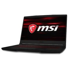 Ноутбук MSI GF63 Thin 9RCX (Intel Core i5 9300H 2400 MHz/15.6"/1920x1080/8GB/512GB SSD/DVD нет/NVIDIA GeForce GTX 1050 Ti/Wi-Fi/Bluetooth/DOS) 9S7-16R312-697 черный