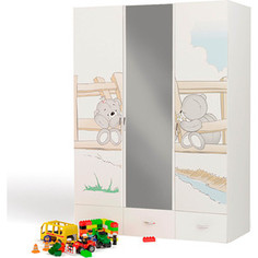 Шкаф 3х дверный ABC-KING Bears c зеркалом