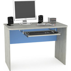 Стол Моби Тетрис 1 344 дуб белый/капри синий Mobi