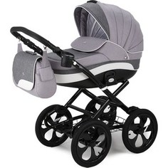 Коляска 3 в 1 Adamex Sofia HC black (серый + темно-серый + белый) (GL000611415)