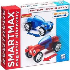 Bondibon Магнитный конструктор SmartMax/ Специальный (Special) набор инерц.: Гонщики Сэм и Стэн (ВВ0953)
