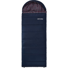 Спальный мешок TREK PLANET Belfast XL Comfort, широкий с фланелью, правая молния, цвет- черный