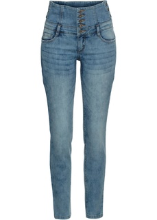 Джинсы с высокой талией Skinny Bonprix