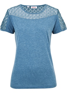 Футболка с кружевом Bonprix