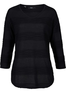 Футболка из текстурированной ткани Bonprix