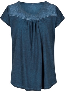 Футболка с кружевом Bonprix