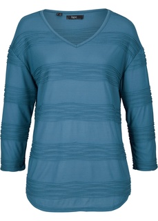 Футболка из текстурированной ткани Bonprix