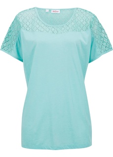 Футболка с кружевом Bonprix