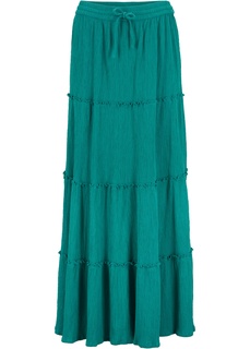 Юбка макси из крепа Bonprix