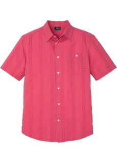 Рубашка из ткани сирсакер, стандартного прямого покроя regular fit Bonprix