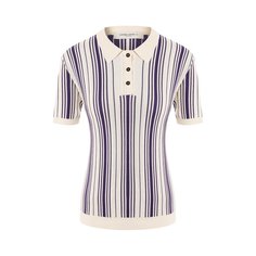 Поло из смеси вискозы и хлопка Golden Goose Deluxe Brand
