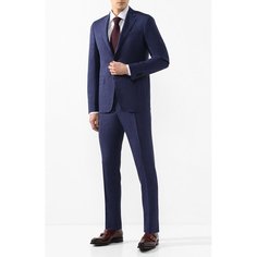 Костюм из смеси шерсти и шелка Canali
