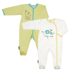 Комплект комбинезонов Lucky Child Зоопарк 30-121-1/2 шт 56-62