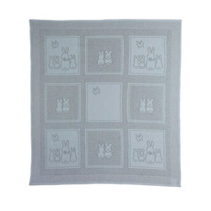 Плед Myb Bunny Squares 76х102см голубой