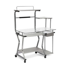 Стол компьютерный TC стекло 101,5х60х140 см