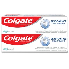 COLGATE Безопасное Отбеливание отбеливающая зубная паста, 75 мл / 2 штуки