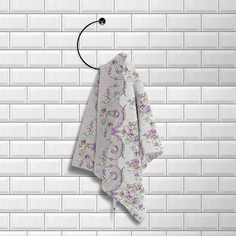 Романтика Кухонное полотенце Сиреневый Букет (50х70 см - 3 шт)