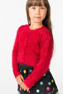 Кардиган для девочки iDO, цв.красный, р-р 98