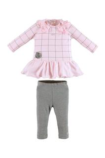 брюки для девочки iDO, цв.розовый, р-р 80