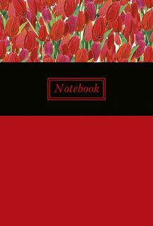 Записная книжка Феникс+ "Ноутбук" 45618 Красные тюльпаны