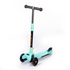 Трехколесный самокат Mobile Kid Miniko Cyan со светящимися колесами