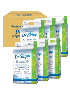 Пеленки гигиенические Dr.Skipp супервпитывающие одноразовые 60x60, 60 шт.
