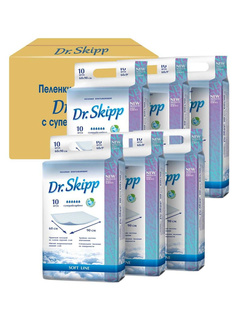 Пеленки гигиенические Dr.Skipp супервпитывающие одноразовые 90x60, 60 шт.