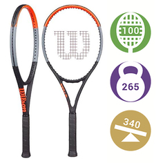 Ракетка для большого тенниса Wilson Clash 100UL 655A синяя/красная