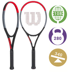 Ракетка для большого тенниса Wilson Clash 108 синяя/красная