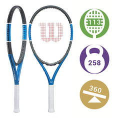Ракетка для большого тенниса Wilson Triad Three 0155 синяя/черная/белая