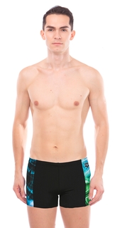 Плавки Arena Cyber Short, black/sea blue, 75 FR