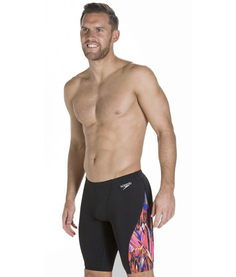 Плавки Speedo ReflectFlash Allover Digital V Panel Aquashort, black, 85 FR