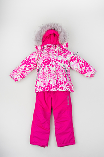 Костюм куртка и брюки для девочки KUOMA, цв.розовый, р-р 110